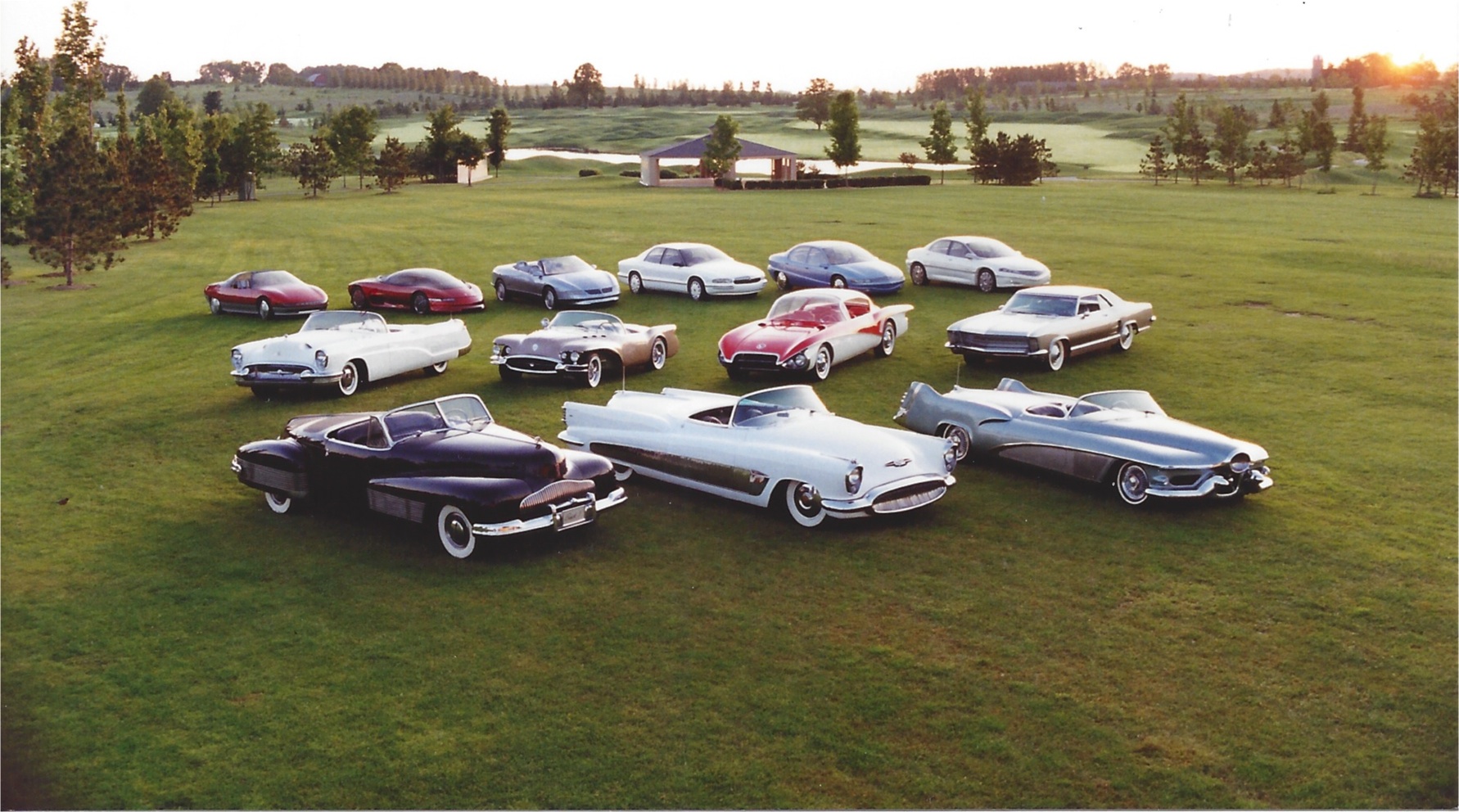 General Motors official photo of the Buick Dream Cars/Concept Cars circa 1994